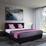 Boxspringcombinatie, M-Ray, Valencia, Zwart